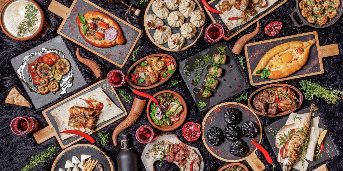 Traditional Georgian Supra feast